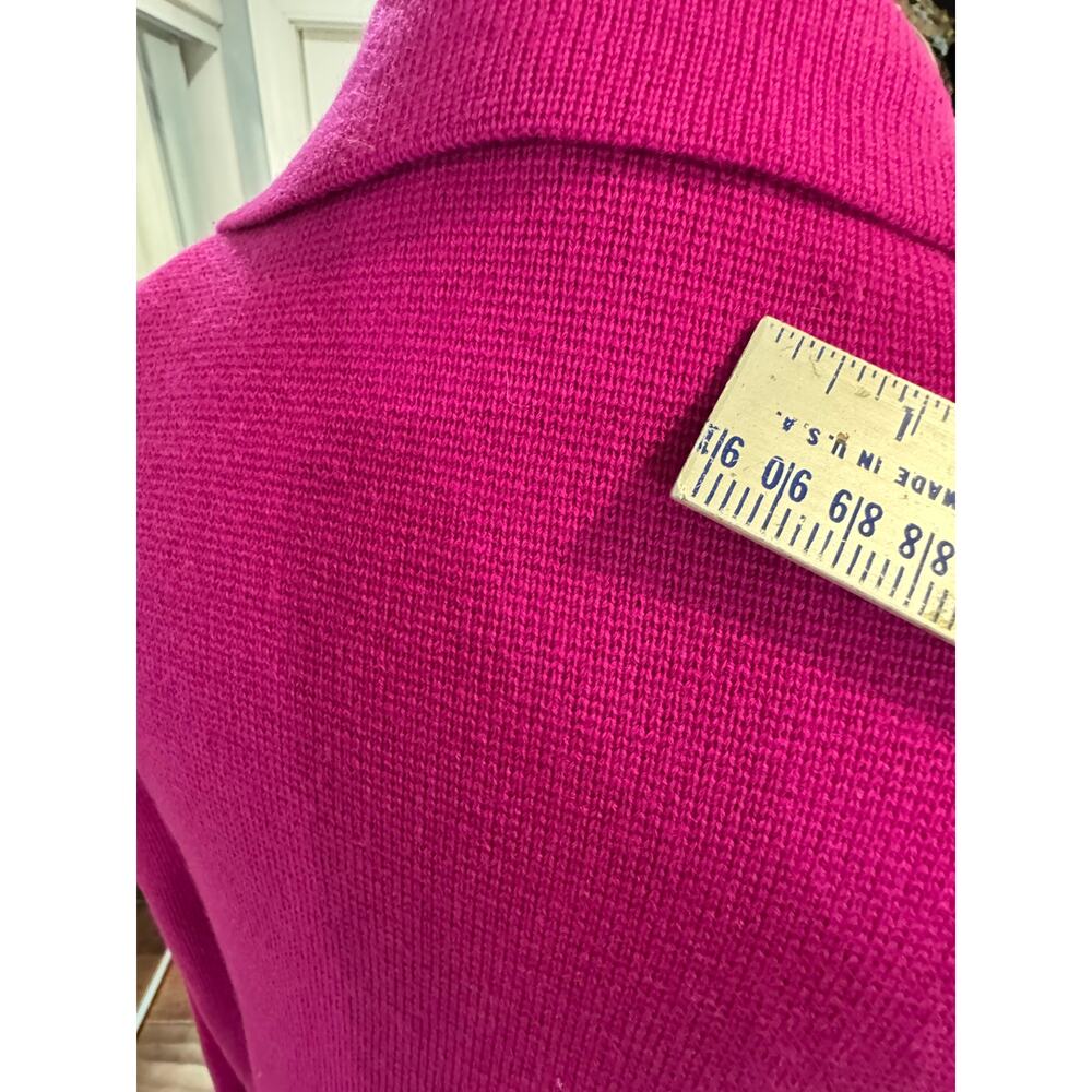 Vintage Anne Klein II Vibrant Fuchsia Wool Womans Small Jacket - Picture 12 of 16